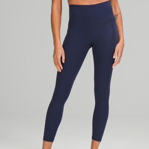 LULULEMOM LEGGINGS NAVY BLUE